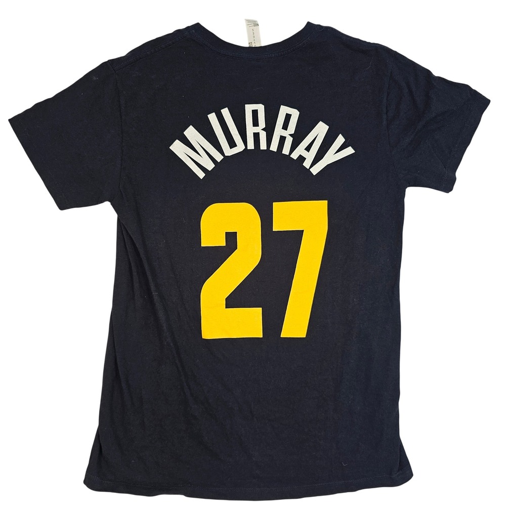 Player Tees Jamal Murray Denver Nuggets 27 Navy Blue Heavyweight T-Shirt Mens M